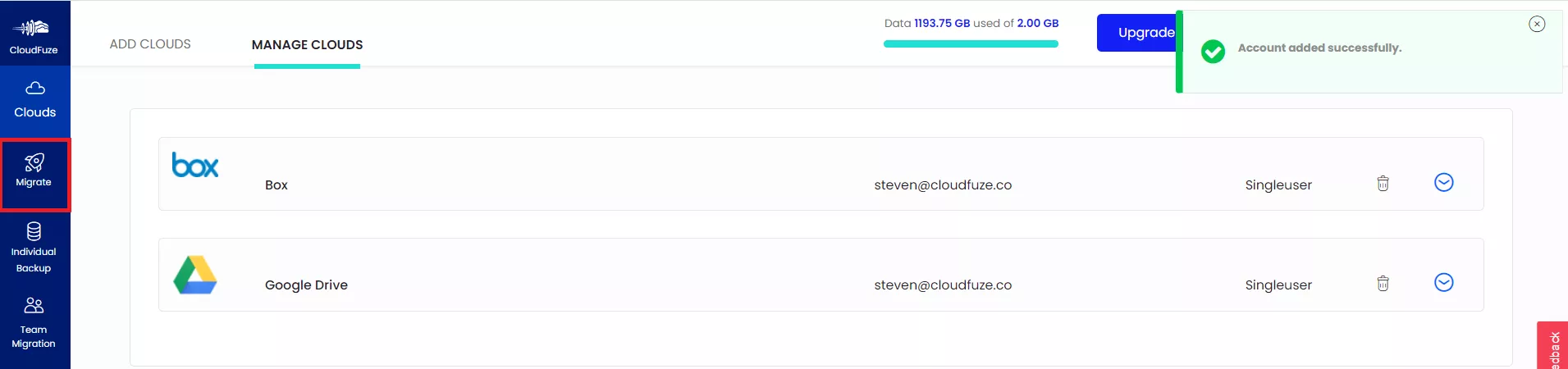 Migrate Migrate 5