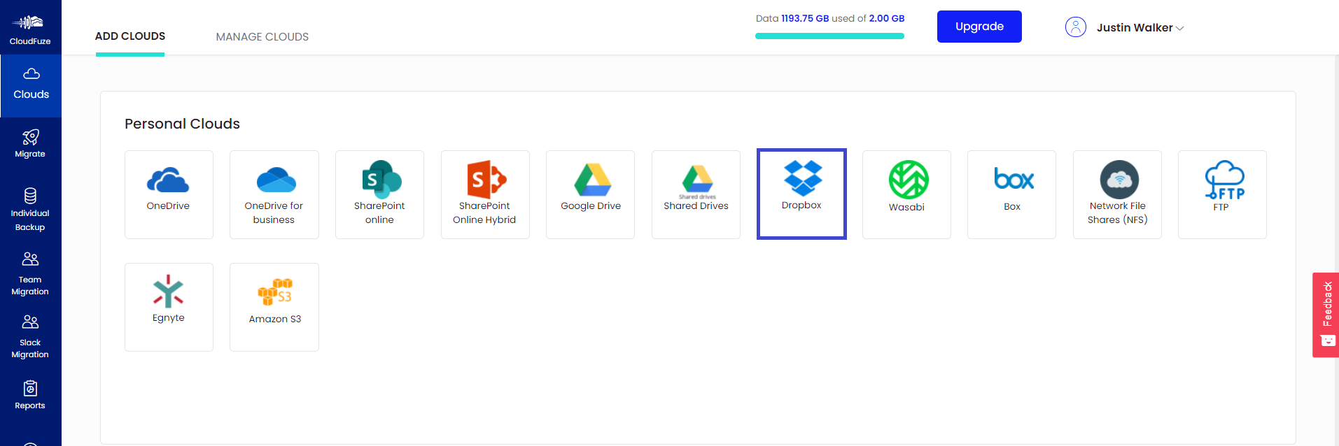 Add dropbox