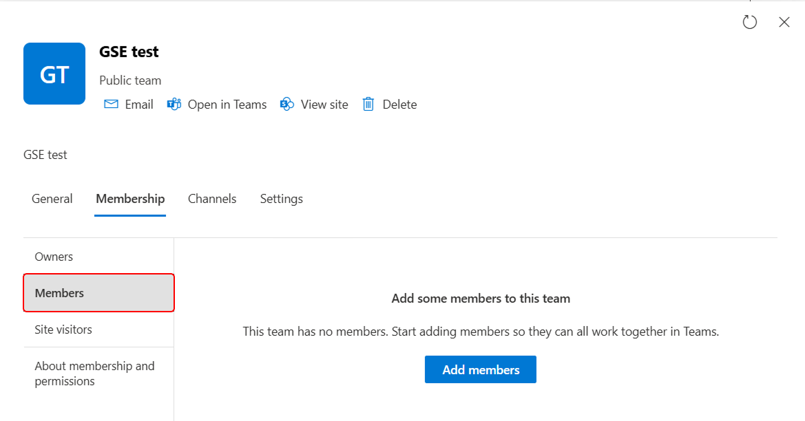 Go to Membership Settings