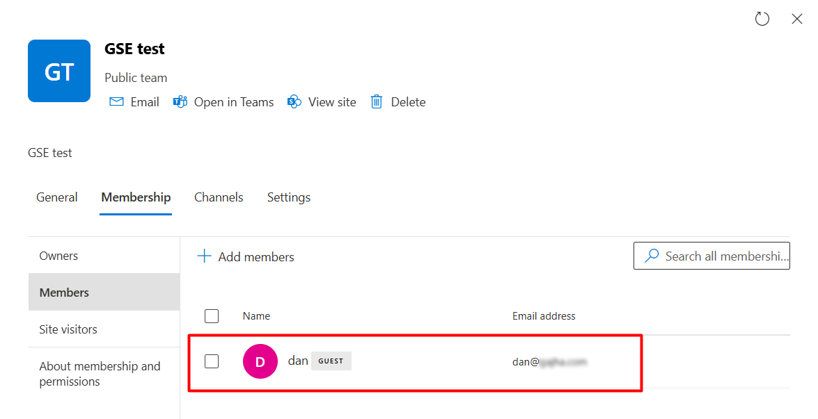 Add the guest user to the group