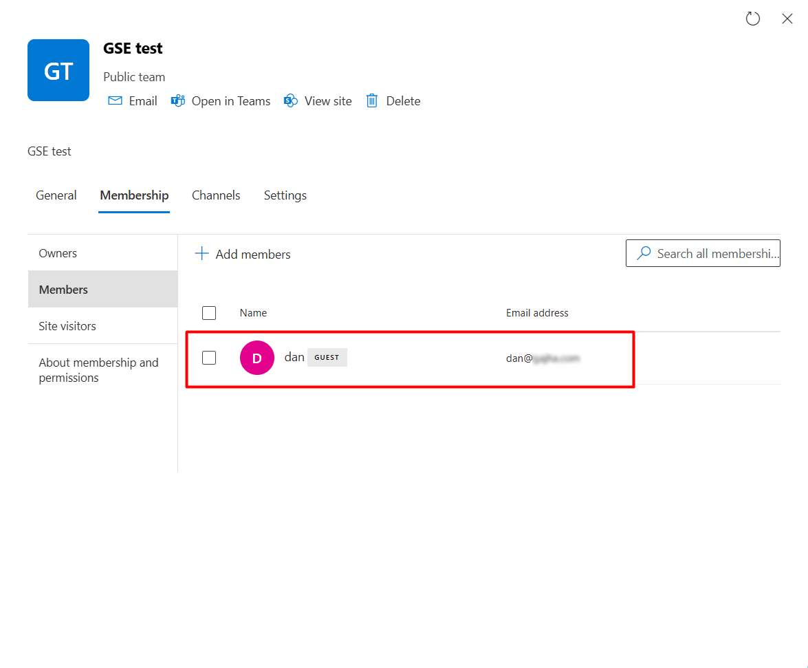 Add the guest user to the group
