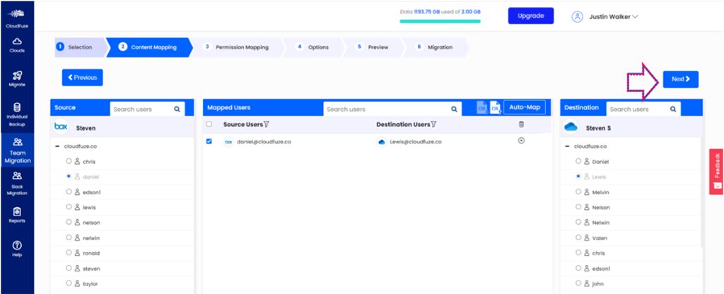 Map and Select Users Map and Select Users
