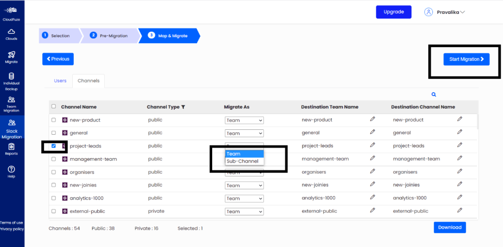 Slack Subchannels