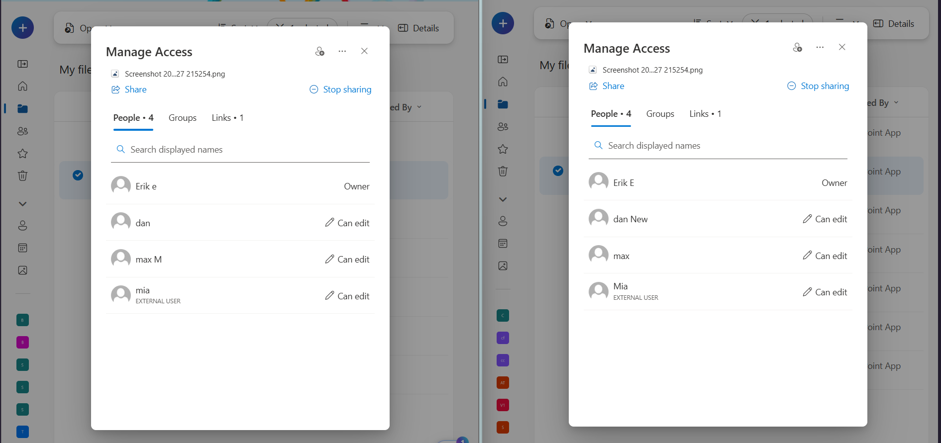 Inner File Permissions