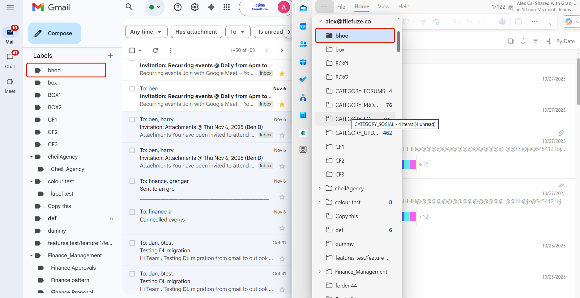 Migrate Gmail Folders to Outlook with CloudFuze