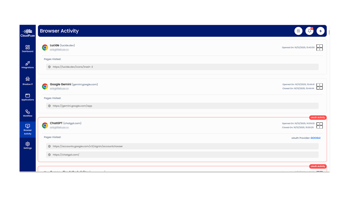 Monitor Browser Activity in a Single Dashboard