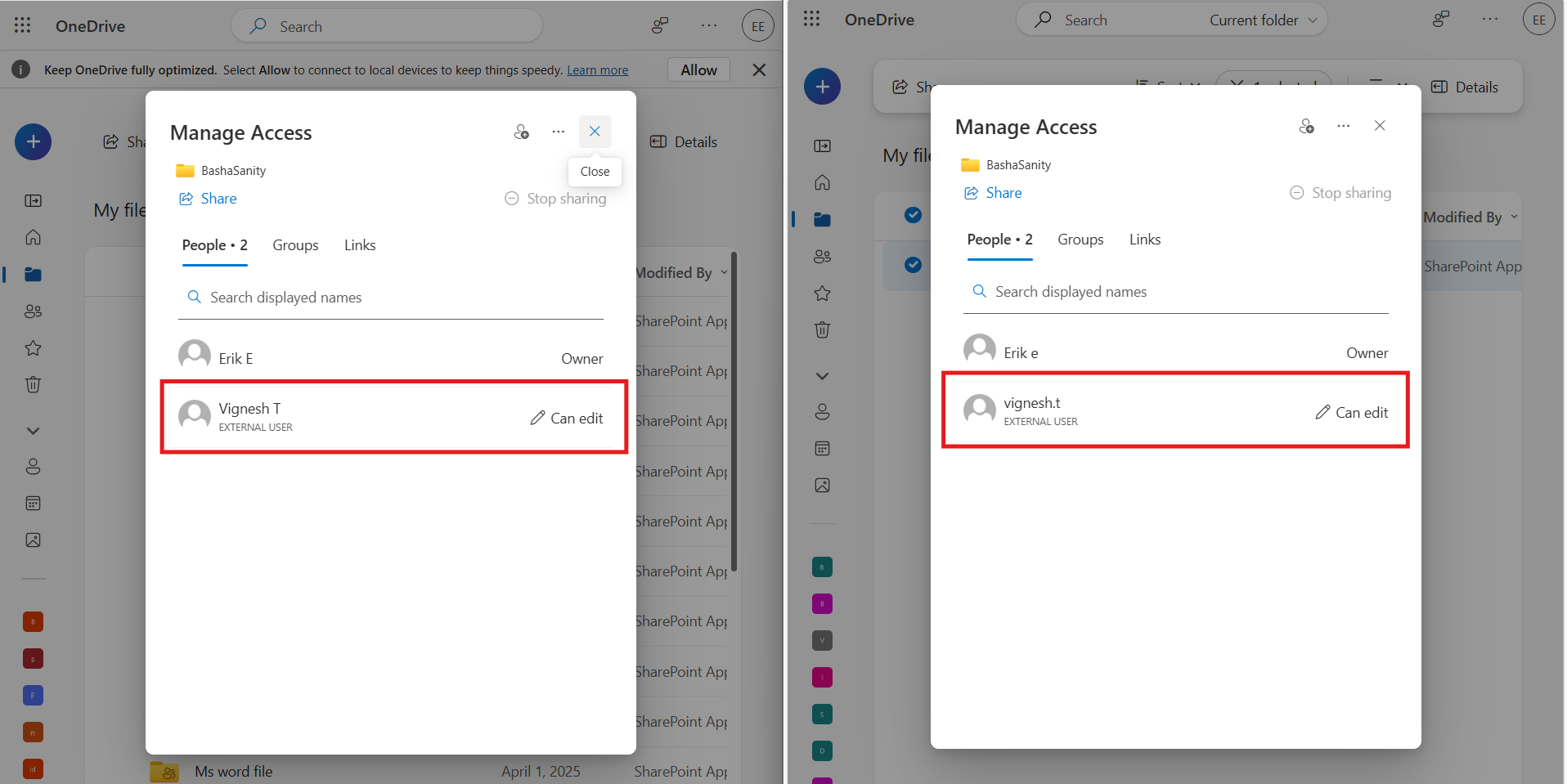 Migrate From OneDrive to OneDrive with External Shares