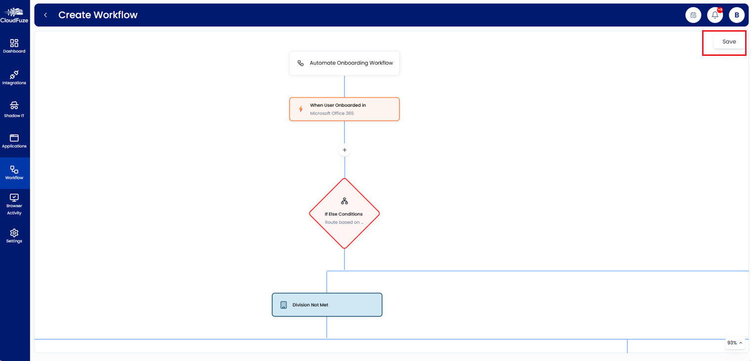Automated user workflow