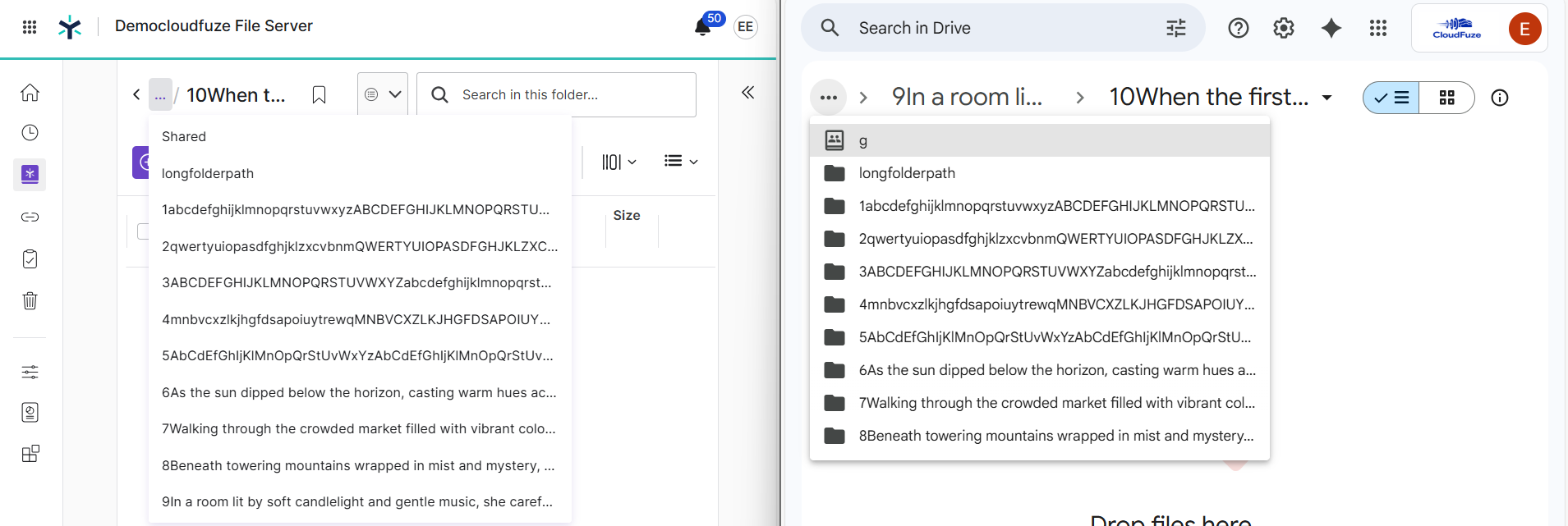 CloudFuze Migrate handling Egnyte long folder paths
