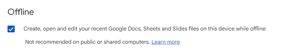 Fix Google Drive Offline Access and Upload Issues