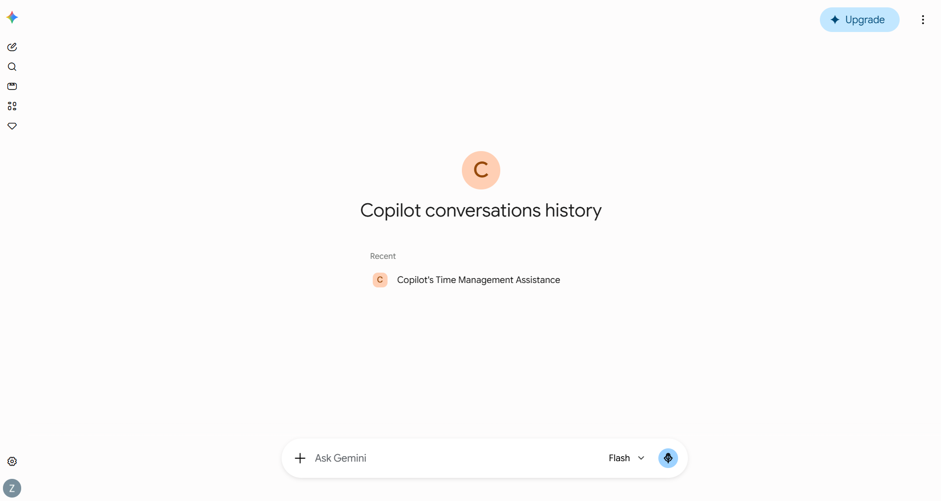 Gemini Gems that index migrated Copilot conversations
