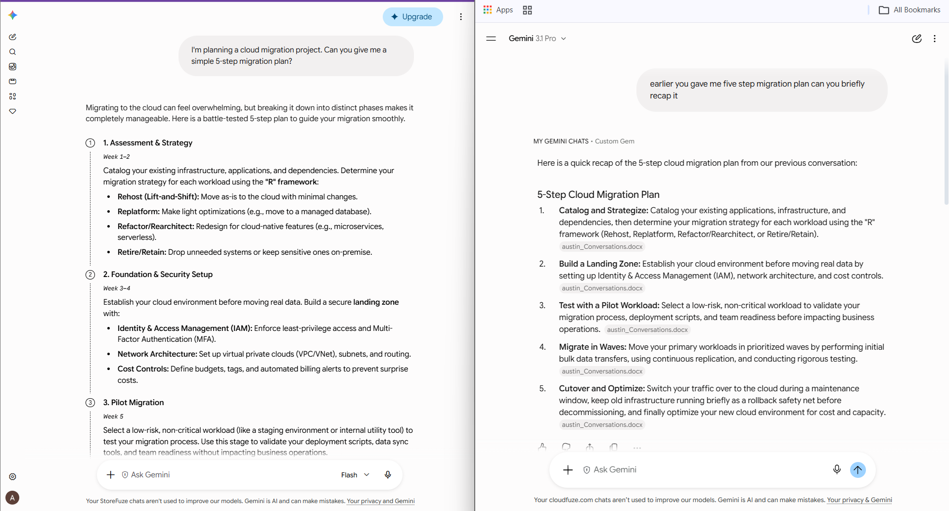 Before And After Gemini Migration
