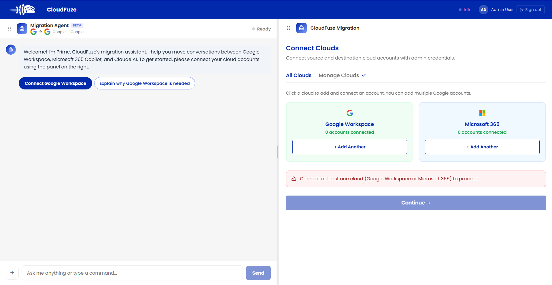 Connect Google Workspace Accounts