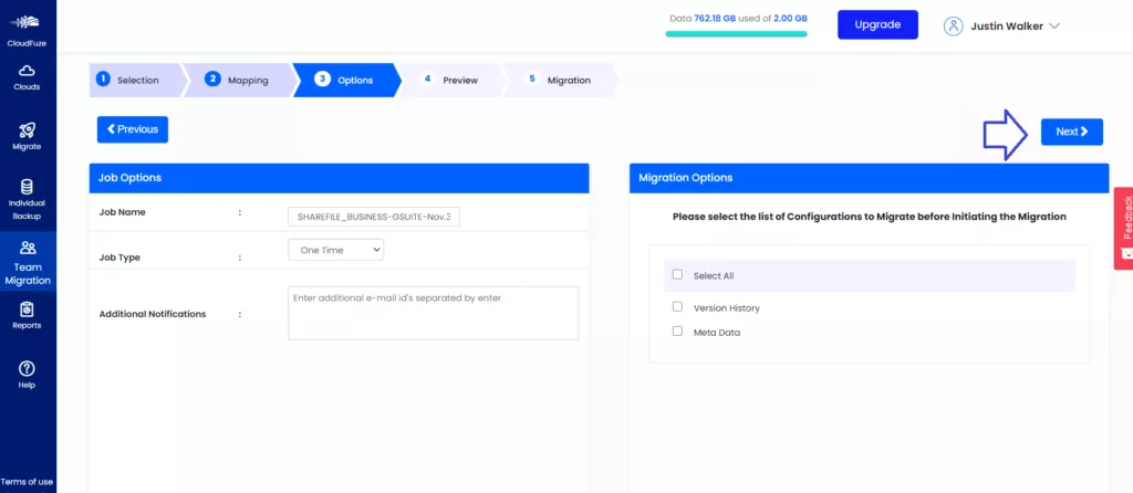 Configure Your Migration Preferences