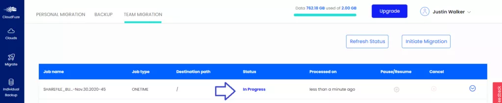 Migration is in Progress