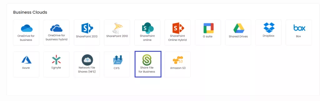 Add Your Citrix ShareFile Account