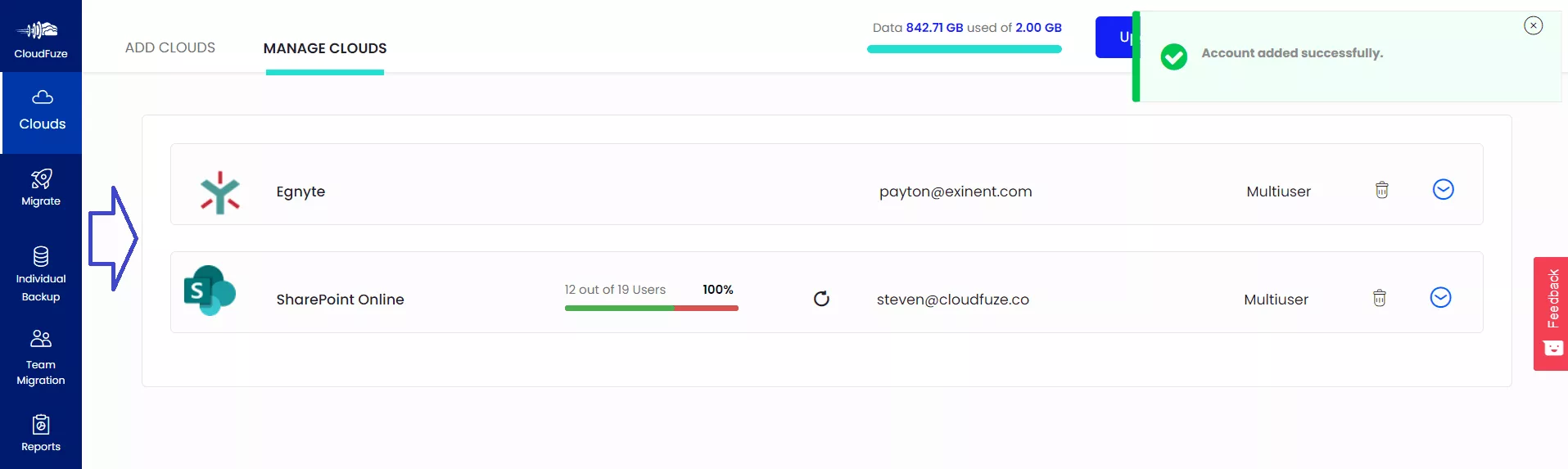 Added Egnyte to SharePoint Online 