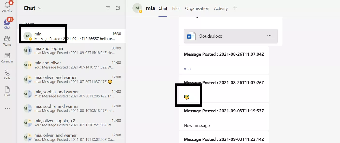 emoji teams mirgated 