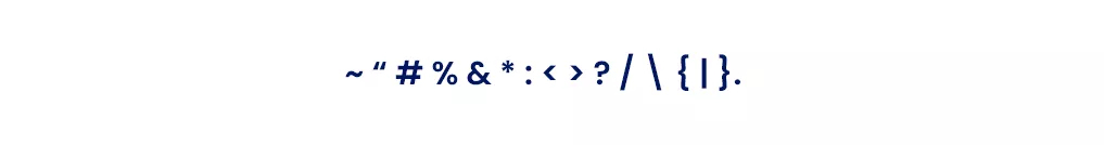 Unsupported special characters