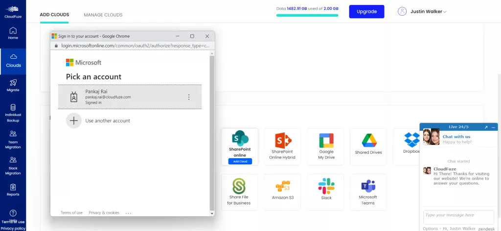 Adding SharePoint Online