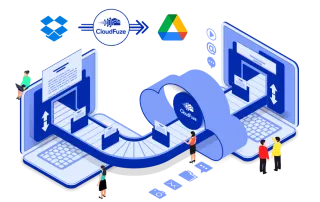 Copy Dropbox Folder to Google Drive Via CloudFuze Folder Display