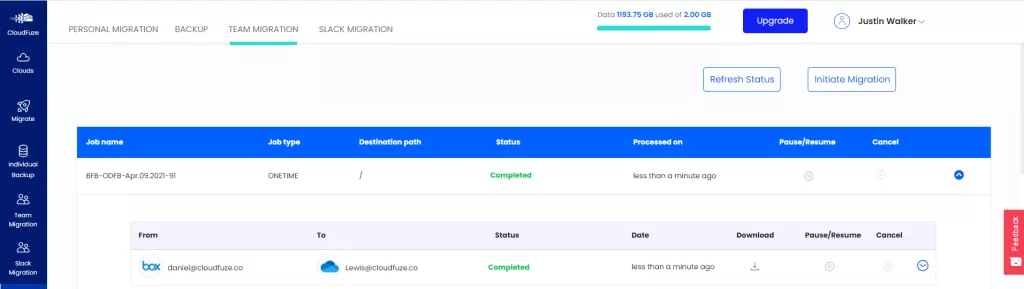 Box to OneDrive mirgation competed