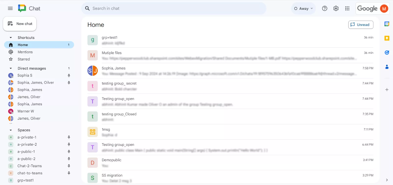 Google Chat 