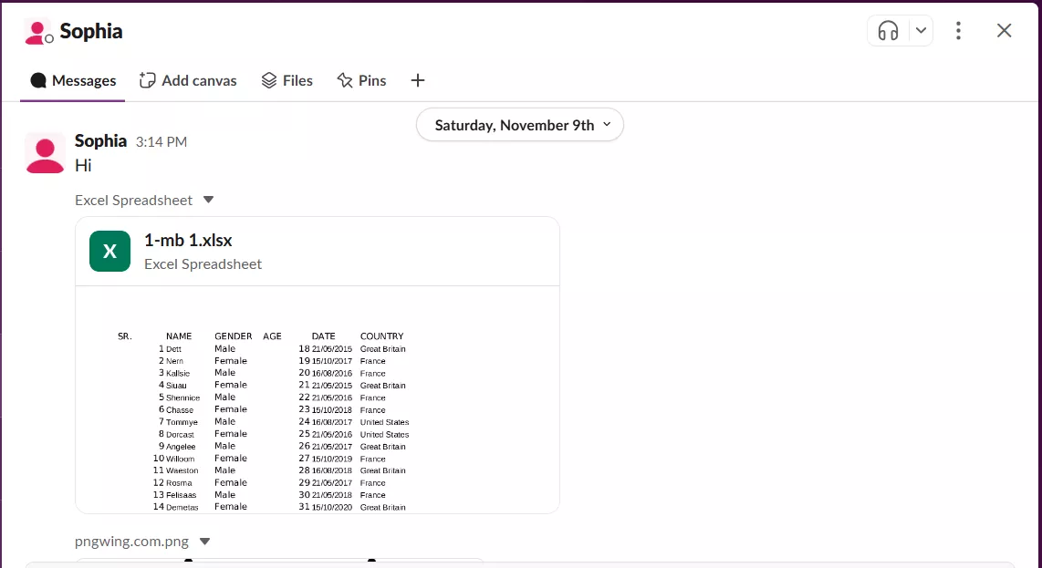 Slack DMs