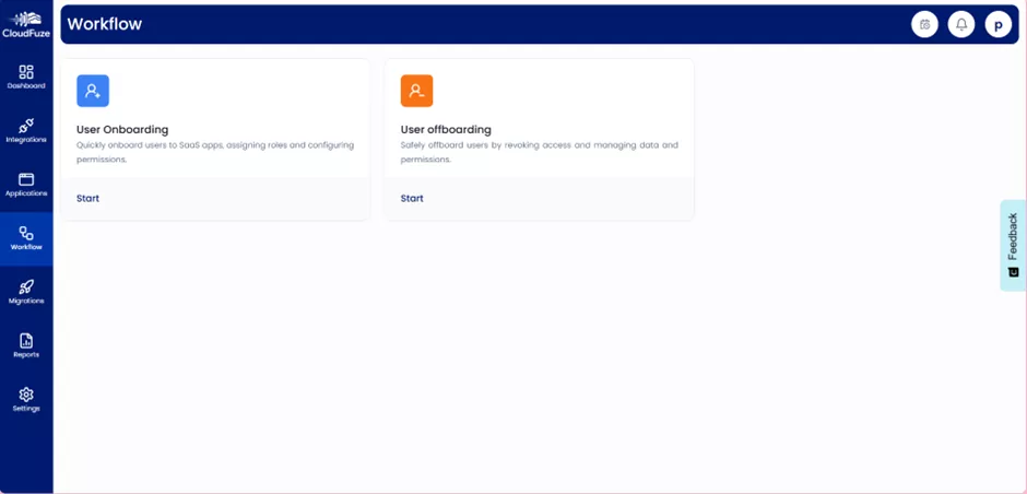 CloudFuze Manage User management dashboard