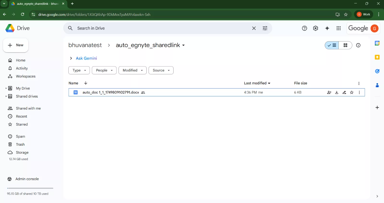 Complete replication of Egnyte shared links at Google Shared Drive cloud