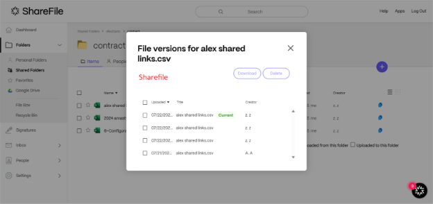 File Versions
