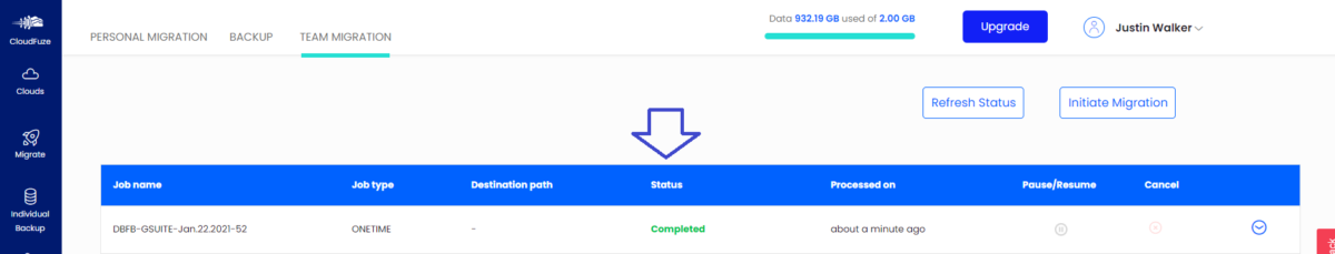 Dropbox to G Suite Migration Completed