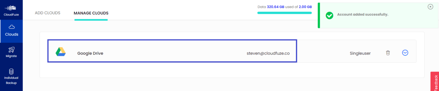 Added google drive