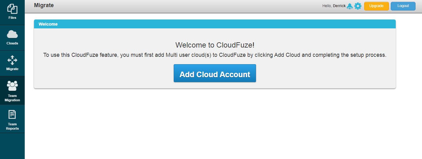 add cloud account