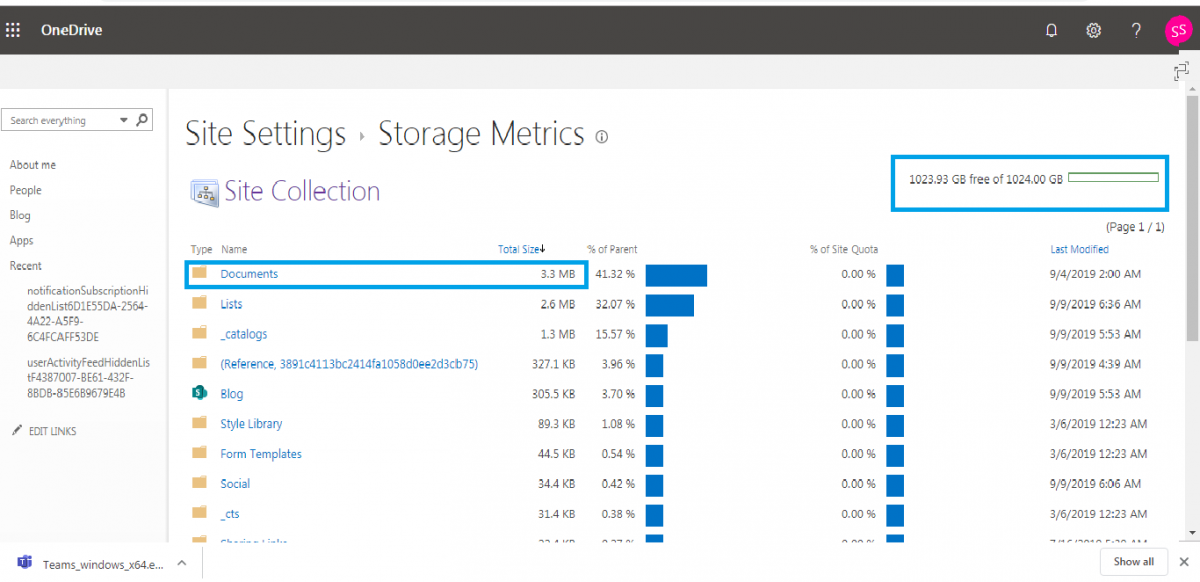 How to Check Storage Usage in a OneDrive for Business Account?