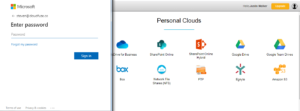 Add the Source OneDrive Account