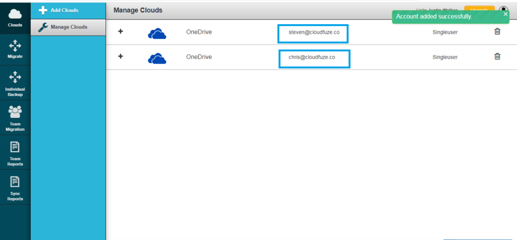 Verify Whether Clouds Added Successfully