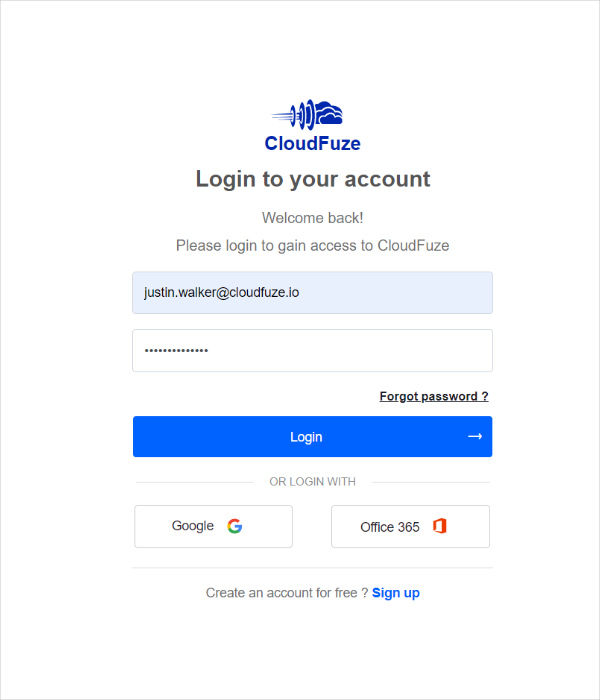 CloudFuze Account