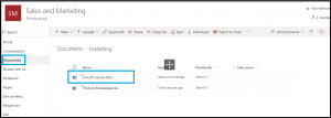 Select document from sharepoint site