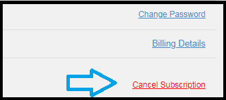 cancel subscription