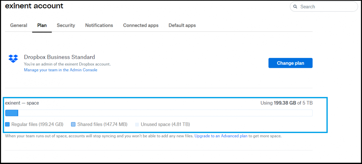 How to Check Available Storage Space in Dropbox Business