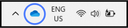 Locate OneDrive Icon