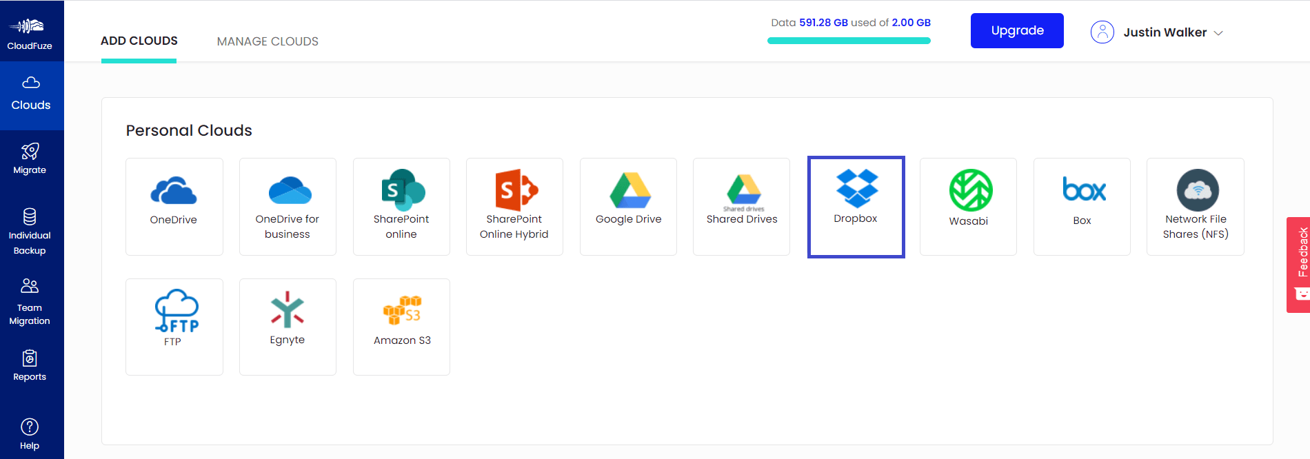 Authorize Dropbox