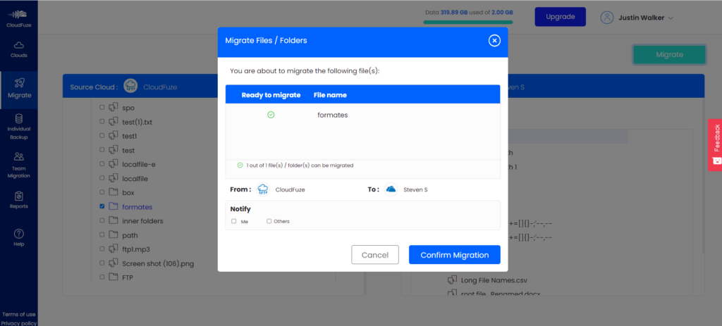 Confrm Migration