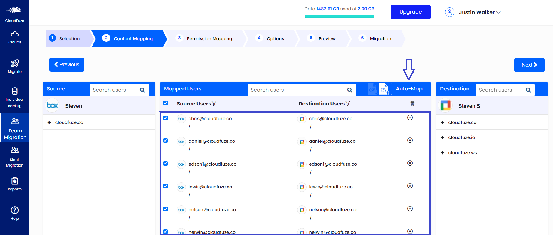 Mapping the Users Automatically