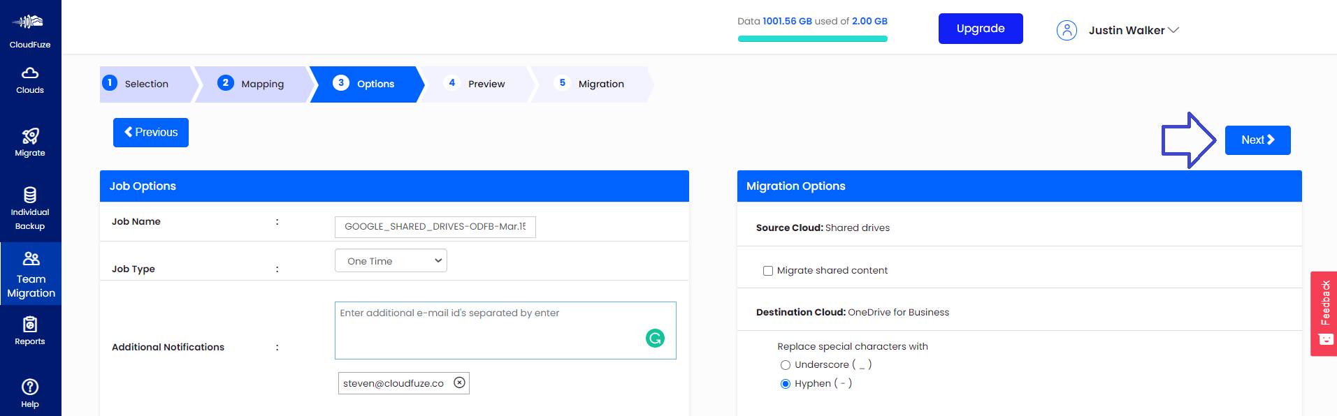 Migration Options