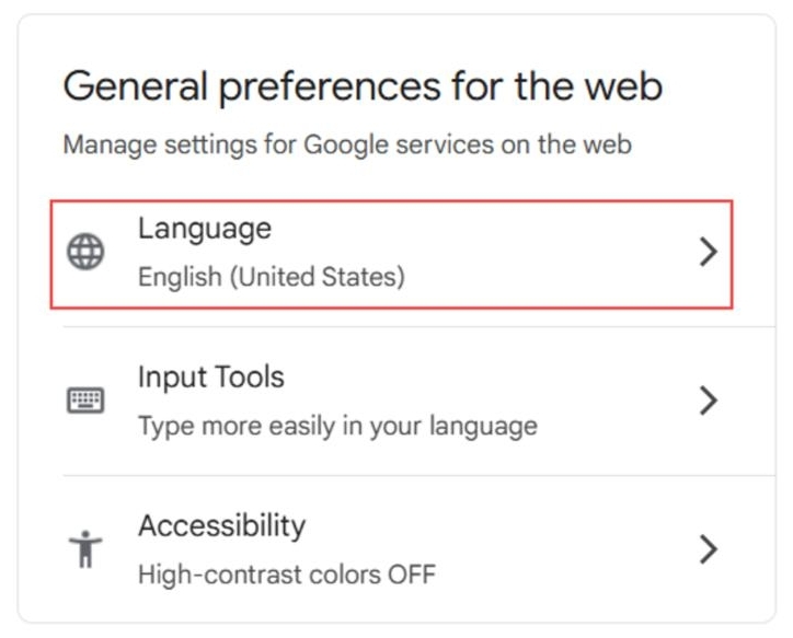 Language Settings