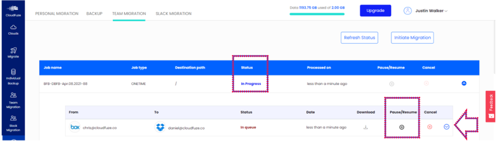 File transfer in progress