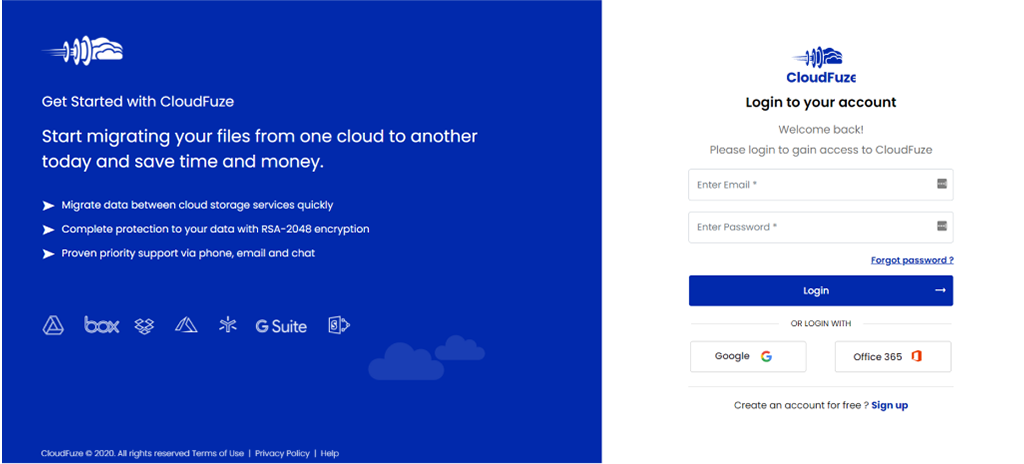 CloudFuze Login