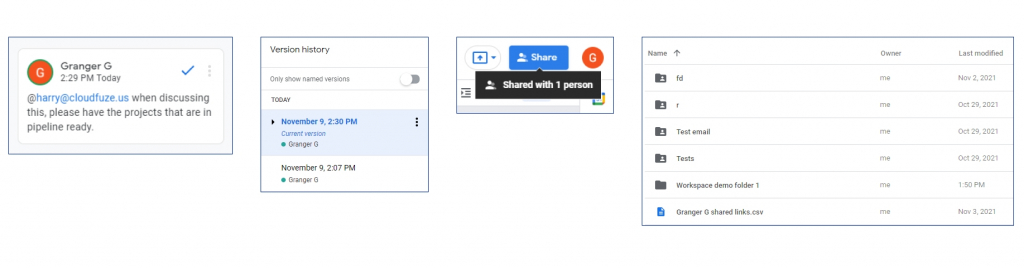 Data in Google Drive